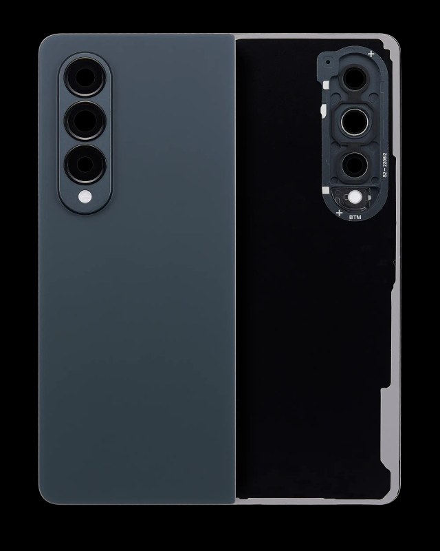 vetro cover posteriore con Vetro fotocamera per Samsung Galaxy Z Fold 4 (Service Pack) (Graygreen)