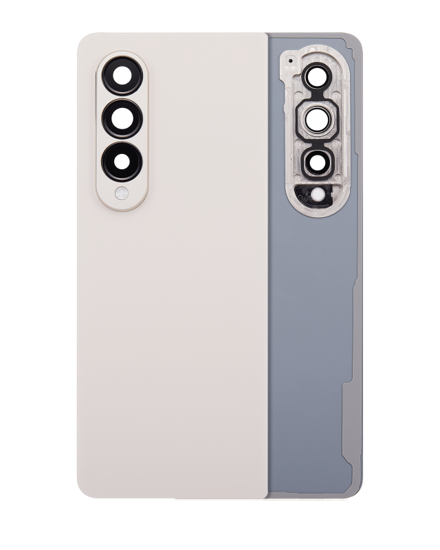 vetro cover posteriore con Vetro fotocamera per Samsung Galaxy Z Fold 4 (Service Pack) (Beige)