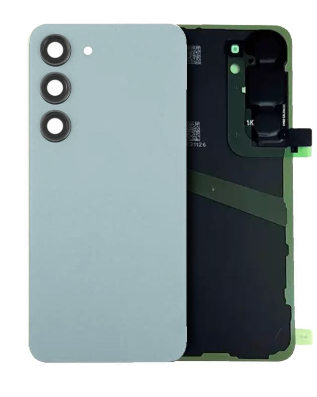 vetro cover posteriore con Vetro fotocamera per Samsung Galaxy S24 (Service Pack) (Sapphire Blu)