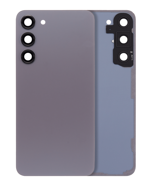 vetro cover posteriore con Vetro fotocamera per Samsung Galaxy S23 (Service Pack) (Grafite)