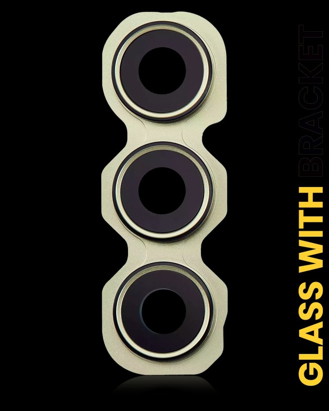 Lente fotocamera posteriore con staffa per Samsung Galaxy A35 5G (A356 / 2024) (Giallo)