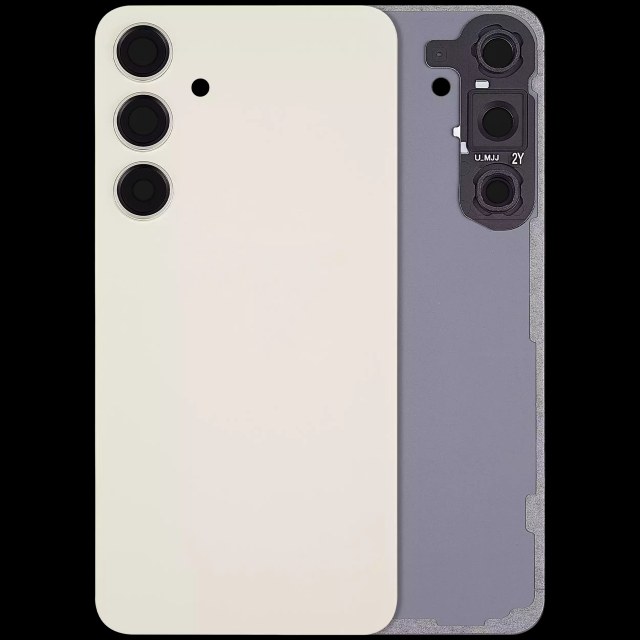 vetro cover posteriore con Vetro fotocamera per Samsung Galaxy S24 Plus 5G (No Logo) (Amber Giallo)