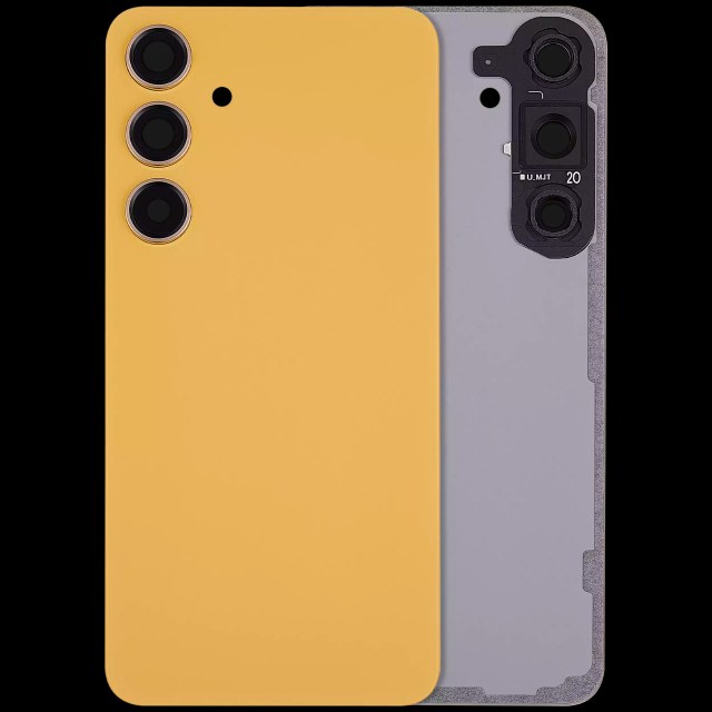 vetro cover posteriore con Vetro fotocamera per Samsung Galaxy S24 Plus 5G (No Logo) (Sandstone Arancione)