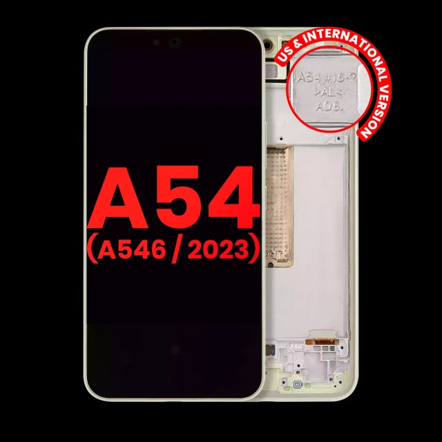 Display OLED completo con Frame per Samsung Galaxy A54 5G (A546 / 2023) (US e International Version) (Lime)