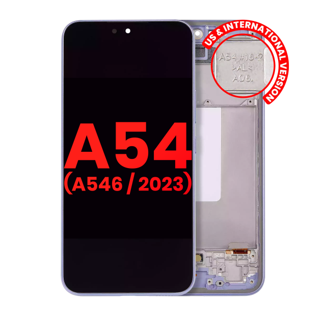 Display OLED completo con Frame per Samsung Galaxy A54 5G (A546 / 2023) (US e International Version) (Violet)