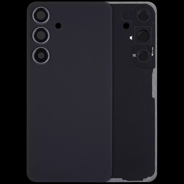 vetro cover posteriore con Vetro fotocamera per Samsung Galaxy S24 5G (No Logo) (Onyx Nero)