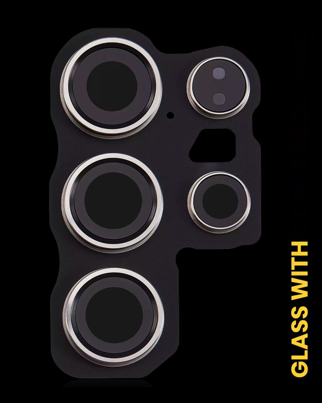 Lente fotocamera posteriore con Cover Cornice Ring per Samsung Galaxy S24 Ultra 5G (Titanio Grigio)