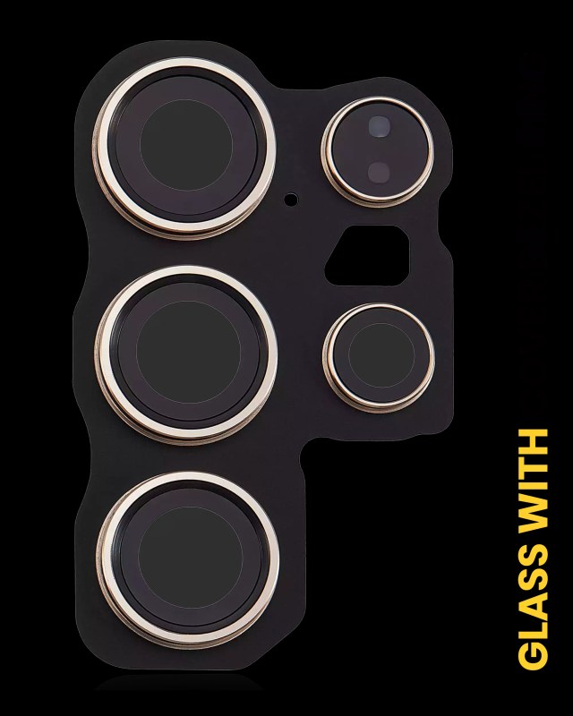 Lente fotocamera posteriore con Cover Cornice Ring per Samsung Galaxy S24 Ultra 5G (Titanio Giallo)