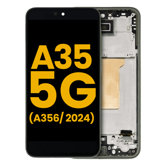 Display OLED completo con Frame per Samsung Galaxy A35 5G (A356 / 2024) (Refurbished) (Lemon)