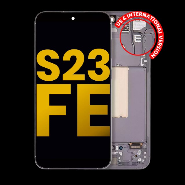 Display OLED completo con Frame per Samsung Galaxy S23 FE 5G (US e International Version) (Refurbished) (Grafite)
