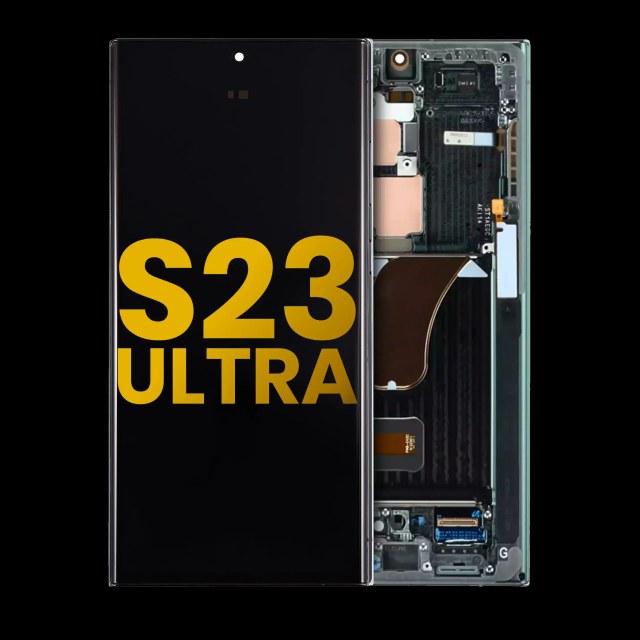 Display OLED completo con Frame per Samsung Galaxy S23 Ultra 5G (US e International) (Assembled) (Verde)