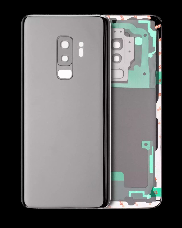 vetro cover posteriore con Vetro fotocamera per Samsung Galaxy S9 Plus (Service Pack) (Titanio Grigio)