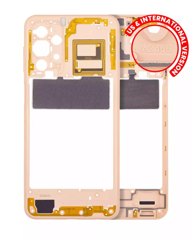 Frame centrale per Samsung Galaxy A23 5G (A236B / 2022) (International Version) (Peach)