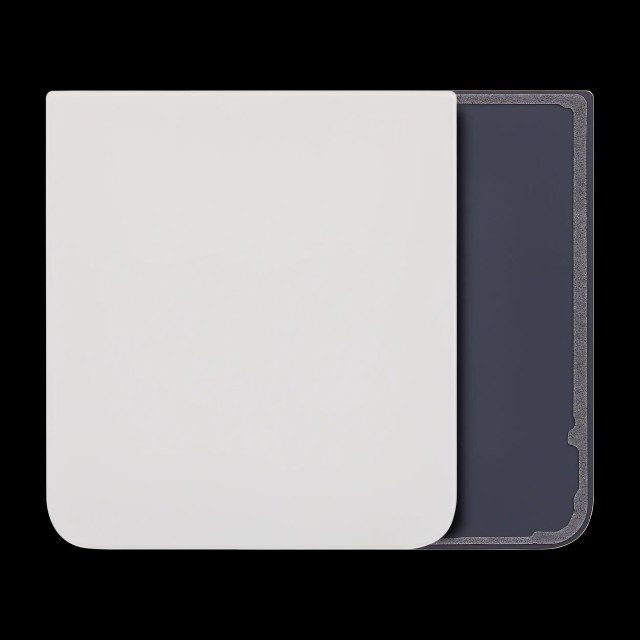 Bottom vetro cover posteriore per Samsung Z Flip 5 5G (F731) (Cream)
