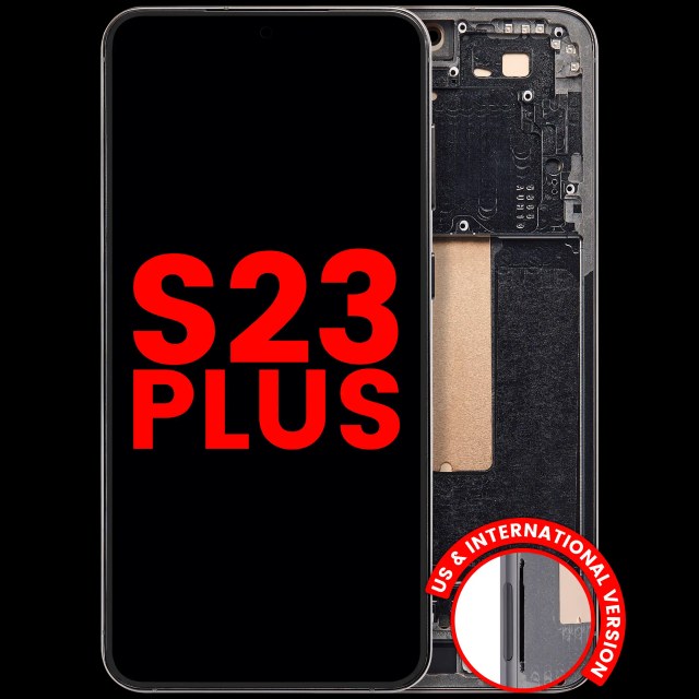 Display OLED completo con Frame per Samsung Galaxy S23 Plus (US e International) (Verde)