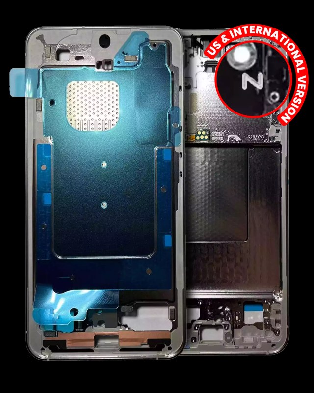 Frame centrale per Samsung Galaxy S24 5G (US e International Version) (Marble Grigio)