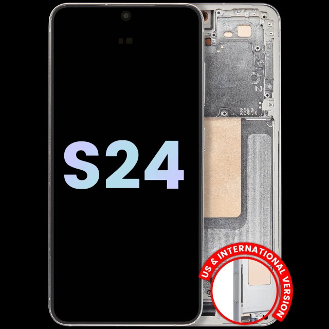 Display OLED completo con Frame per Samsung Galaxy S24 5G (US e International Version) (Service Pack) (Jade Verde)