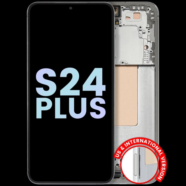 Display OLED completo con Frame per Samsung Galaxy S24 Plus 5G (US e International Version) (Service Pack) (Jade Verde)