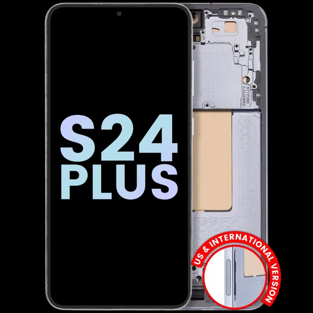 Display OLED completo con Frame per Samsung Galaxy S24 Plus 5G (US e International Version) (Service Pack) (Sapphire Blu)