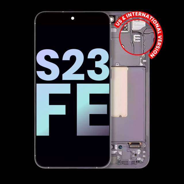 Display OLED completo con Frame per Samsung Galaxy S23 FE 5G (US e International Version) (Service Pack) (Grafite)
