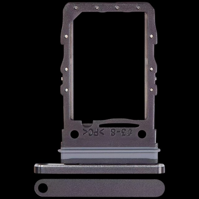 Carrellino SIM singola per Samsung Galaxy Z Flip 6 (F741) (Premium) (Nero)
