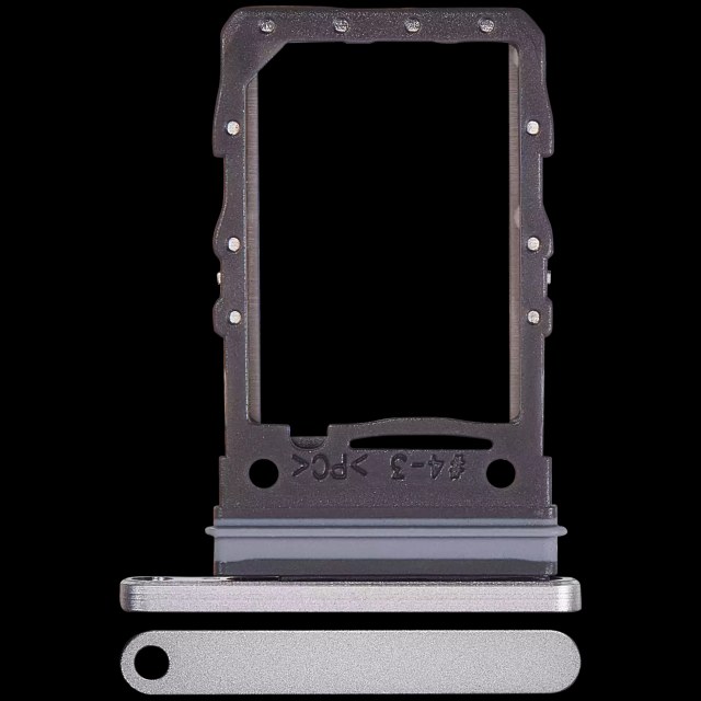 Carrellino SIM singola per Samsung Galaxy Z Flip 6 (F741) (Premium) (Argento Shadow)