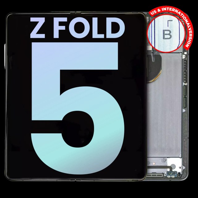 Inner Display OLED completo con Frame per Samsung Galaxy Z Fold 5 5G (US e International) (Service Pack) (Grigio)