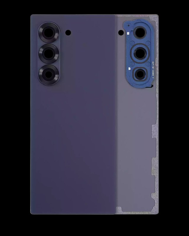 vetro cover posteriore con Vetro fotocamera per Samsung Galaxy Z Fold 6 5G (Navy)