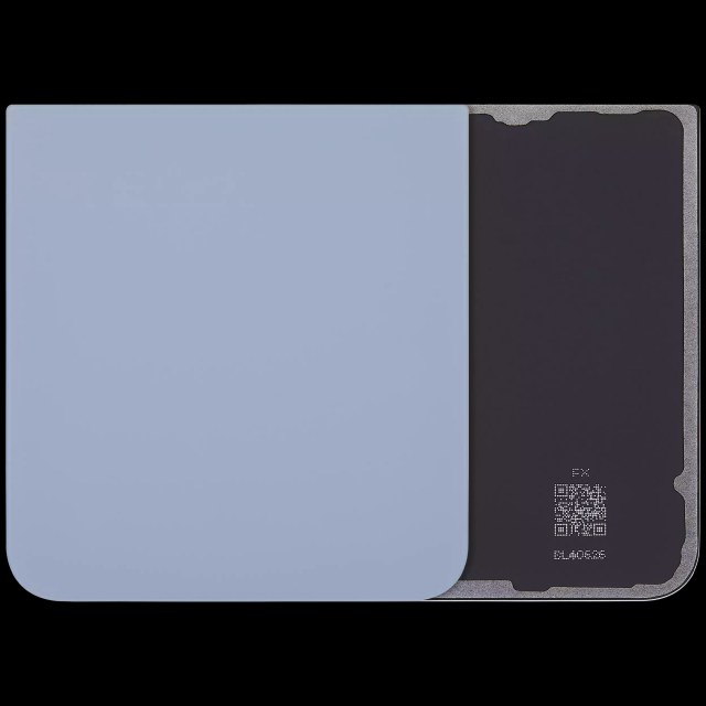 vetro cover posteriore per Samsung Galaxy Z Flip 6 5G (Blu)