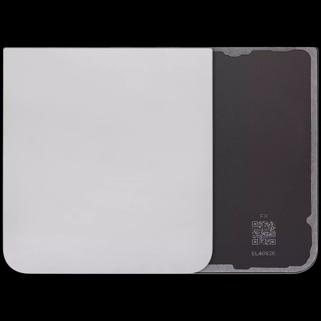 vetro cover posteriore per Samsung Galaxy Z Flip 6 5G (Argento Shadow)