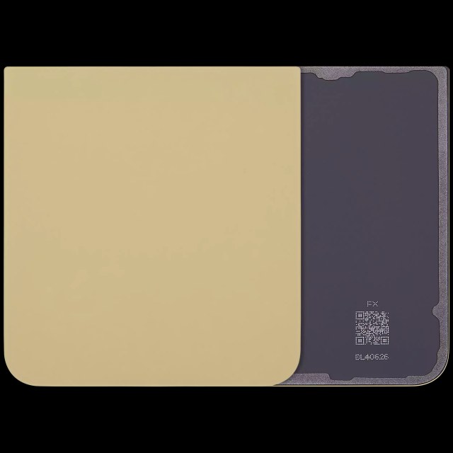 vetro cover posteriore per Samsung Galaxy Z Flip 6 5G (Giallo)