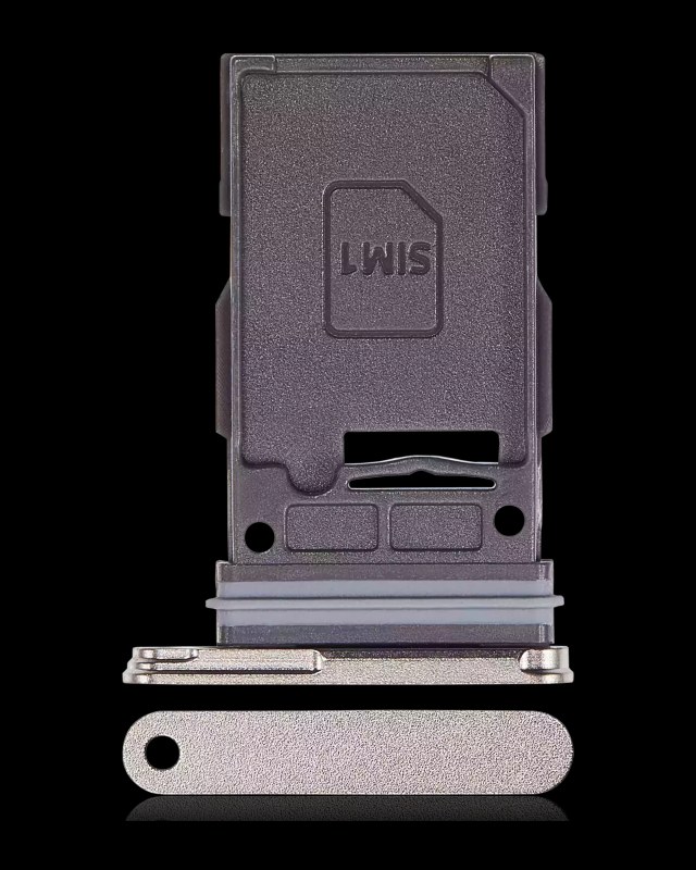 Carrellino SIM singola per Samsung Galaxy S24 Ultra 5G (Premium) (Titanio Grigio)