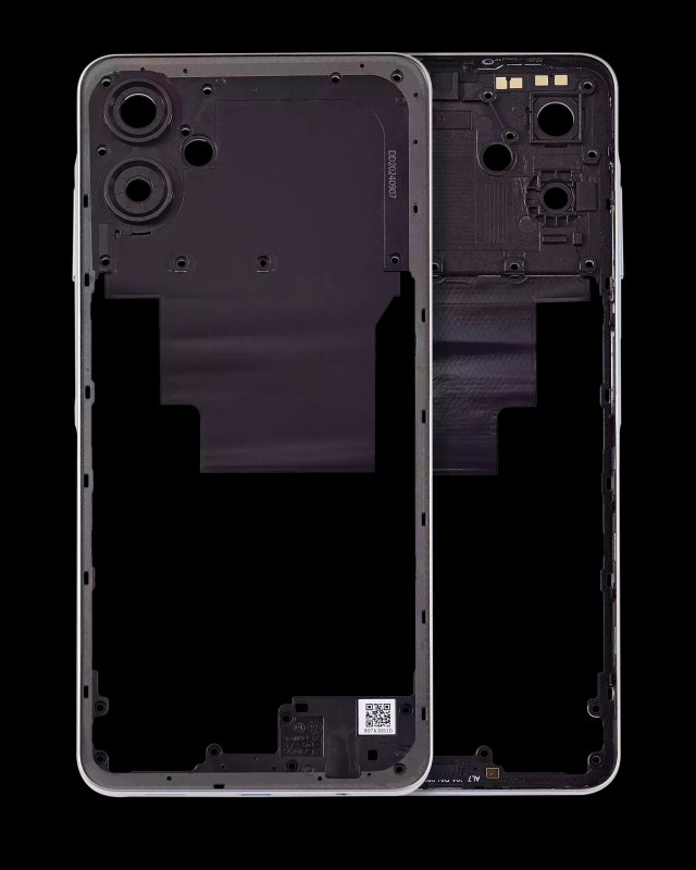 Frame centrale per Samsung Galaxy A06 (A065 / 2024) (Bianco)