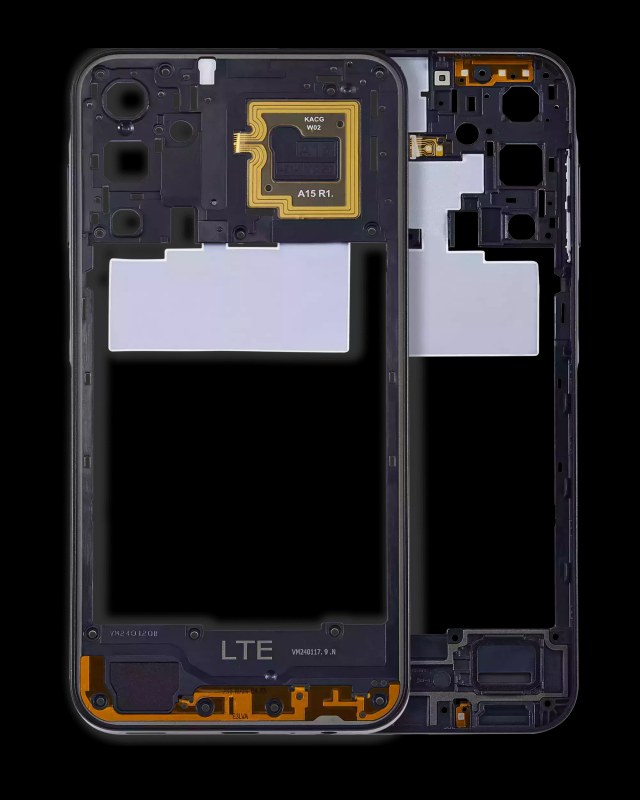 Frame centrale per Samsung Galaxy A15 5G (A156 / 2023) (Brave Nero)