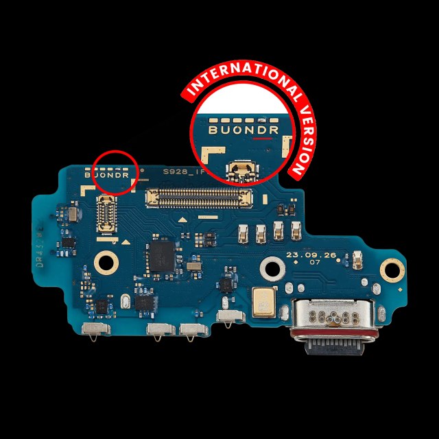 Connettore di ricarica Scheda con Sim Card Reader per Samsung Galaxy S24 Ultra 5G (S928D) (International Version) (Premium)