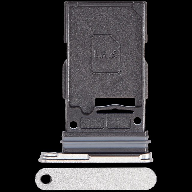 Carrellino SIM singola per Samsung Galaxy S24 FE 5G (Premium) (Grigio)