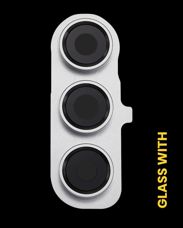 Lente fotocamera posteriore con Cover Cornice Ring per Samsung Galaxy S24 FE 5G (Bianco)