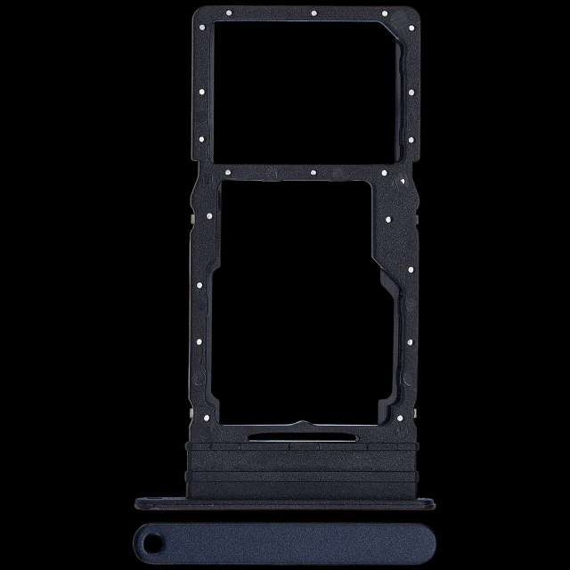 Carrellino doppia SIM per Samsung Galaxy A16 5G (A166 / 2024) (Premium) (Blu Nero)