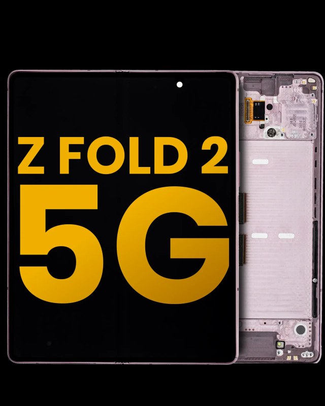 Inner Display OLED completo con Frame per Samsung Galaxy Z Fold 2 5G (Refurbished) (Mystic Bronze)