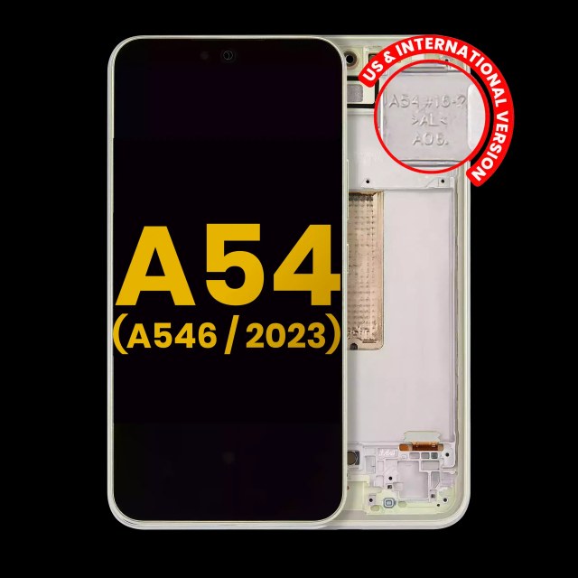 Display OLED completo con Frame per Samsung Galaxy A54 5G (A546 / 2023) (US e International Version) (Refurbished) (Lime)
