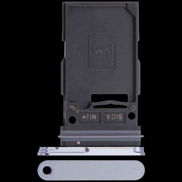 Carrellino SIM singola per Samsung Galaxy S25 / S25 Plus (Premium) (Iceblue)