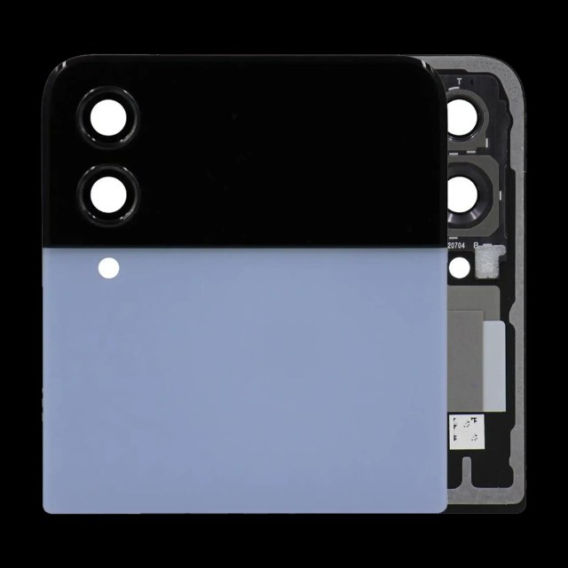 Outer Display OLED completo per Samsung Galaxy Z Flip 4 5G (Service Pack) (Blu)