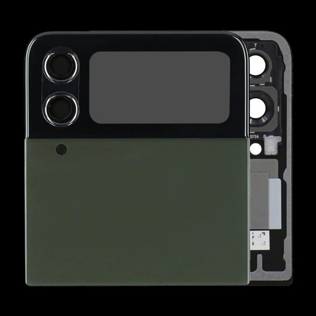 Outer Display OLED completo per Samsung Galaxy Z Flip 4 5G (Service Pack) (Verde)