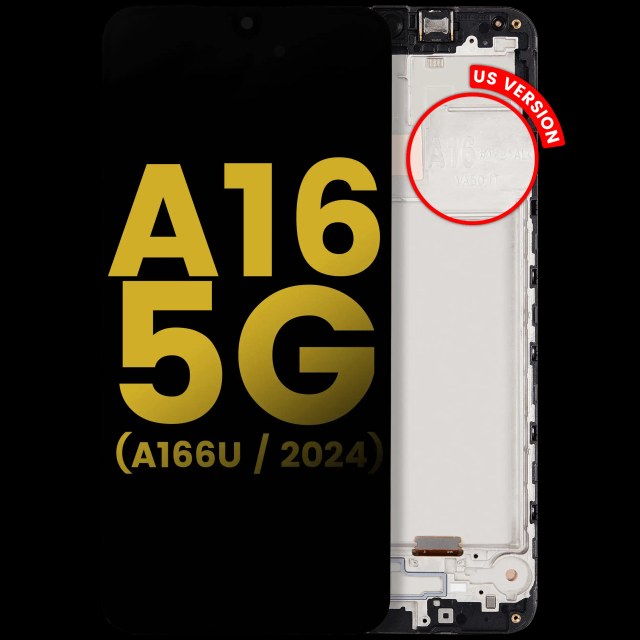 Display OLED completo con Frame per Samsung Galaxy A16 5G (A166U / 2024) (US Version) (Refurbished) (tutti i colori)