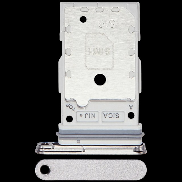 Carrellino doppia SIM per Samsung Galaxy S25 / S25 Plus (Premium) (Bianco)