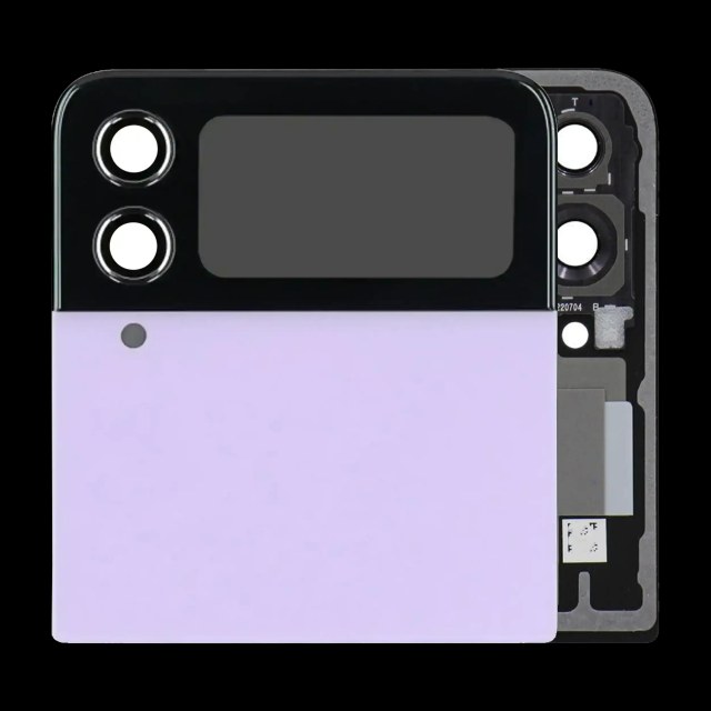 Outer Display OLED completo per Samsung Galaxy Z Flip 4 5G (Used Service Pack Pull: Grade B/C) (Bora Viola)