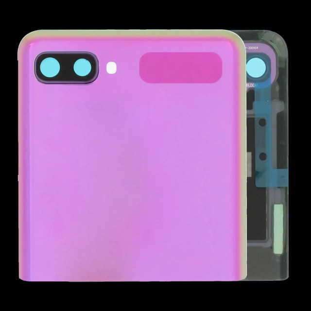 Outer Display OLED completo con Frame per Samsung Galaxy Z Flip 4G (F700) / Z Flip 5G (F707) (Service Pack) (Mirror Viola)
