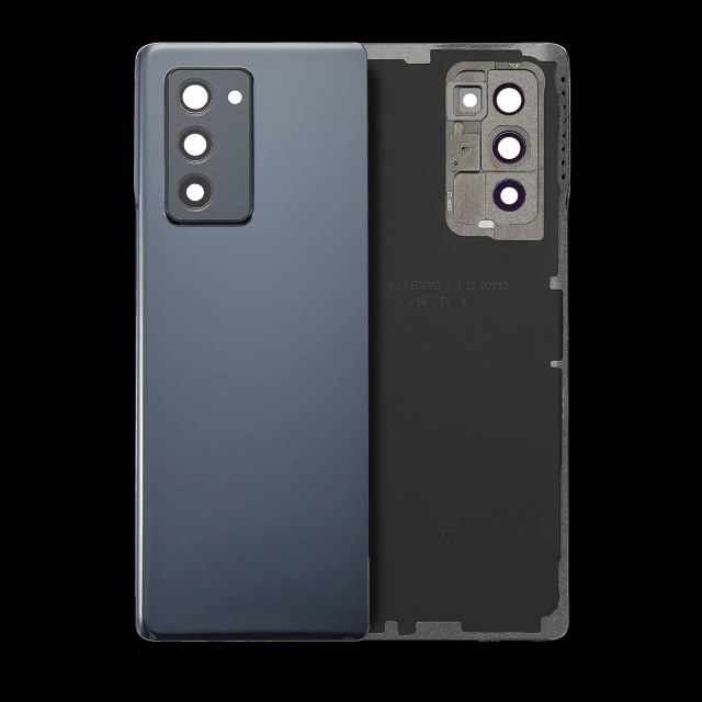 vetro cover posteriore con Vetro fotocamera per Samsung Galaxy Z Fold 2 5G (Service Pack) (Mystic Nero)
