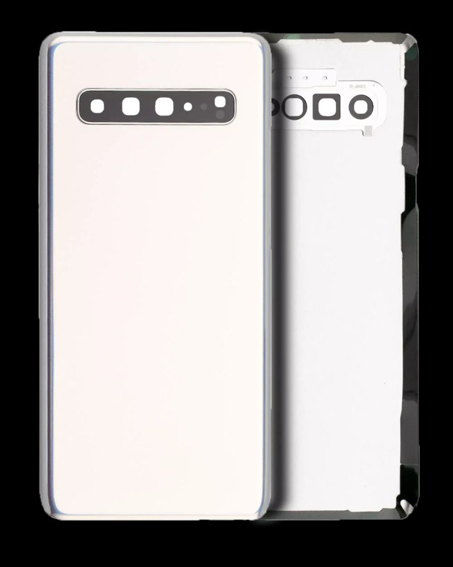 vetro cover posteriore con Vetro fotocamera per Samsung Galaxy S10 5G (Service Pack) (Crown Argento)