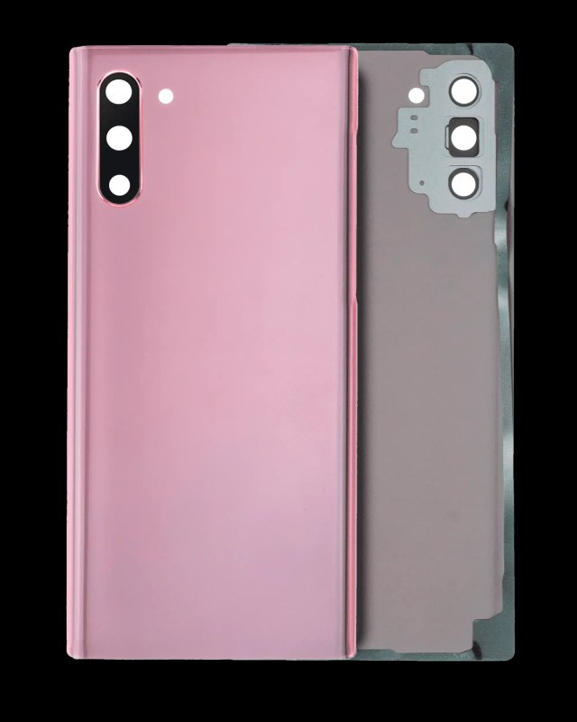 vetro cover posteriore con Vetro fotocamera per Samsung Galaxy Note 10 (Service Pack) (Aura Rosa)